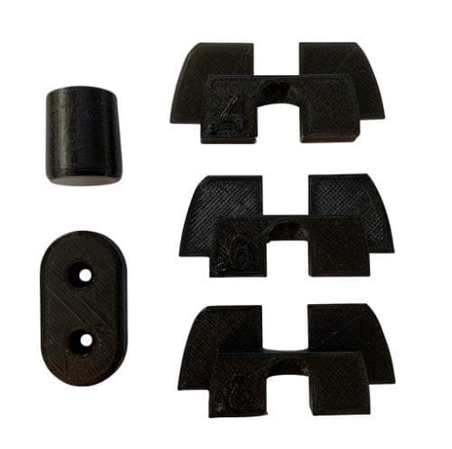 Formable Tech Accessories Pack for Xiaomi MiJia M365 Electric Scooter - Includes Vibration Dampeners (3 Sizes), Tail Light Wire Protector, and Kickstand Cover