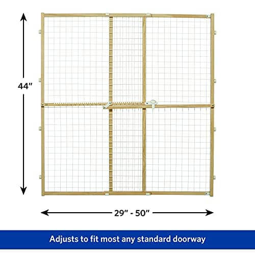 Midwest Wire Mesh Pet Safety Gate, 44 Inches Tall & Expands 29-50 Inches Wide