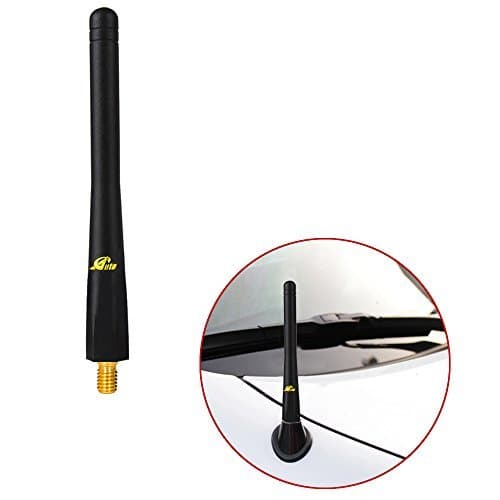 Auto Safety 5.5'' Real Pure Copper Short Antenna Fits for Dodge RAM 2009-2018