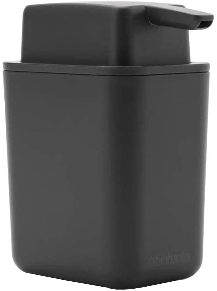 Refillable Soap Dispenser Dark Grey Easy Fill, Non Drip, Handwash Pump For Bathroom Or Kitchen 250Ml 5 Year Guarantee, 302503