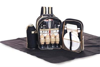 Tremont 4 Person Picnic Set: Black Picnic Set