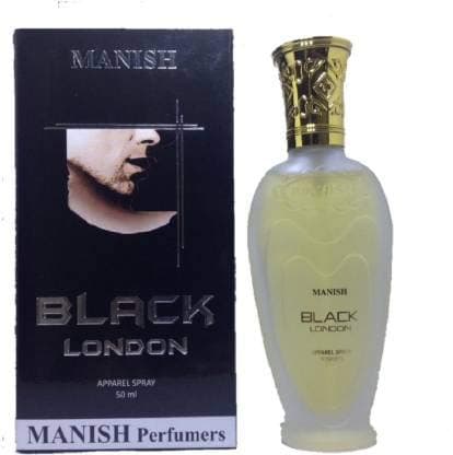 Manish Black London Liquid Perfumes For Men, 50ml Eau De Parfum
