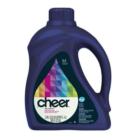 Pack of 5 - Cheer HE Liquid Laundry Detergent , 100oz , 64 loads