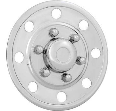 Phoenix PGQST50SWL, ONE HUBCAP ONLY, 15", 6 Lug nut, Trailer Wheel, Stainless Steel Wheel Cover, Hub Cap for Trailers