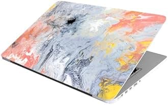 ANCIARY Full Laptop Skin Stickers HD Quality Sticker for Laptops Upto 15.6" (Dustproof|Waterproof|Scratchproof|Reusable) - Gry Marble FL