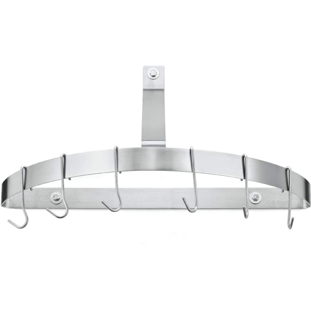 Cuisinart Chef's Classic Half-Circle Wall-Mount Pot Rack, Brushed Stainless