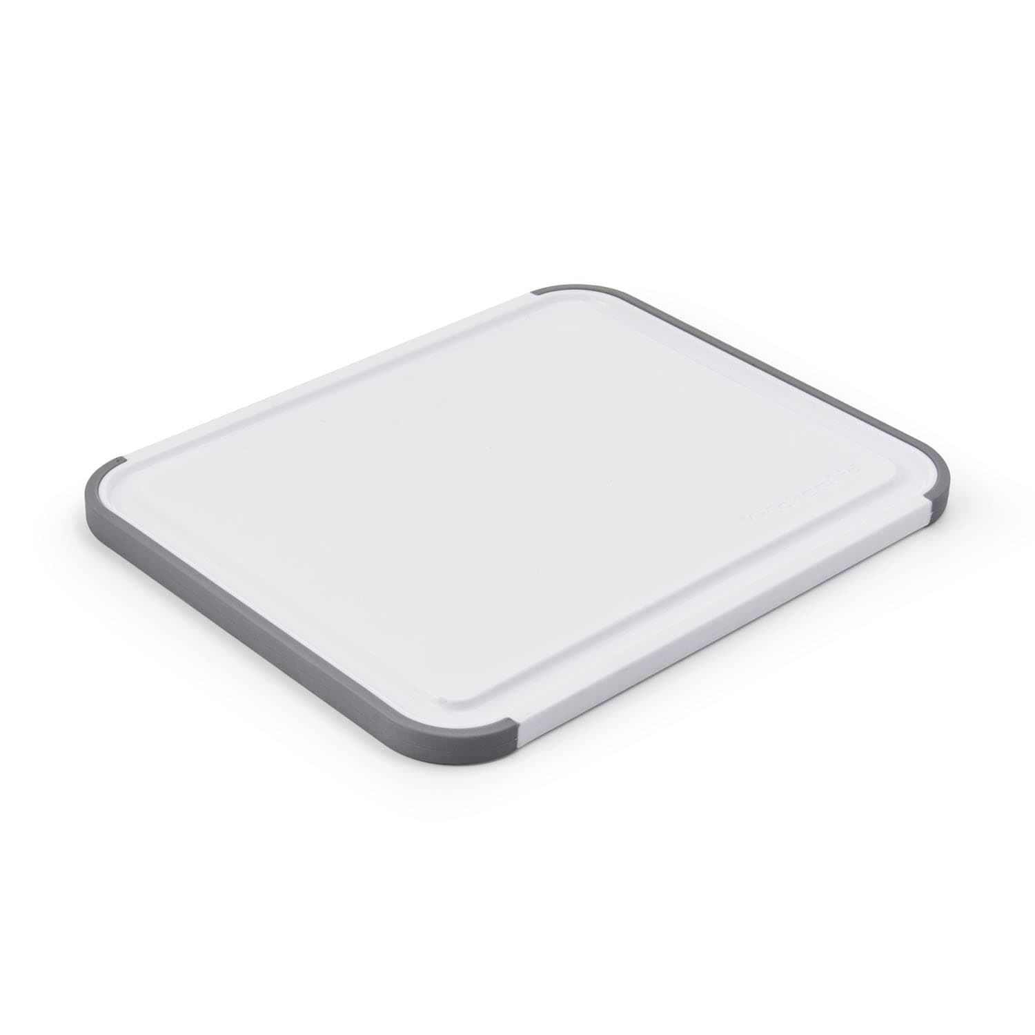 Classic Polypropylene Non-Slip Chopping Board, 20 x 25cm, White, Grey