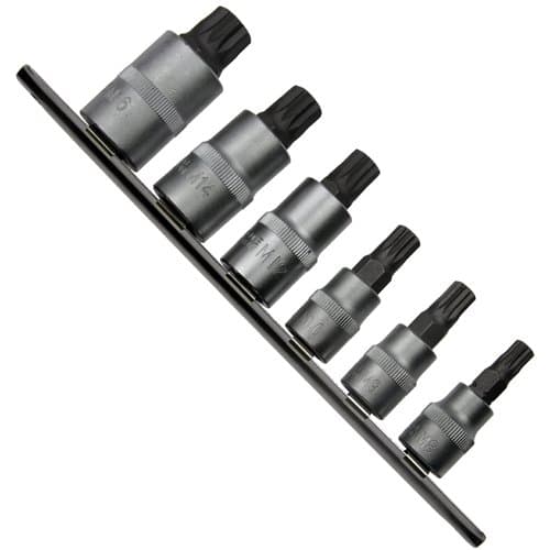 6 x 12-Kant Spline Bit Wrench Use Multi-Tooth-NBx 3/8 "+ 1/2" M8 M9 M10 M12 M14 M16