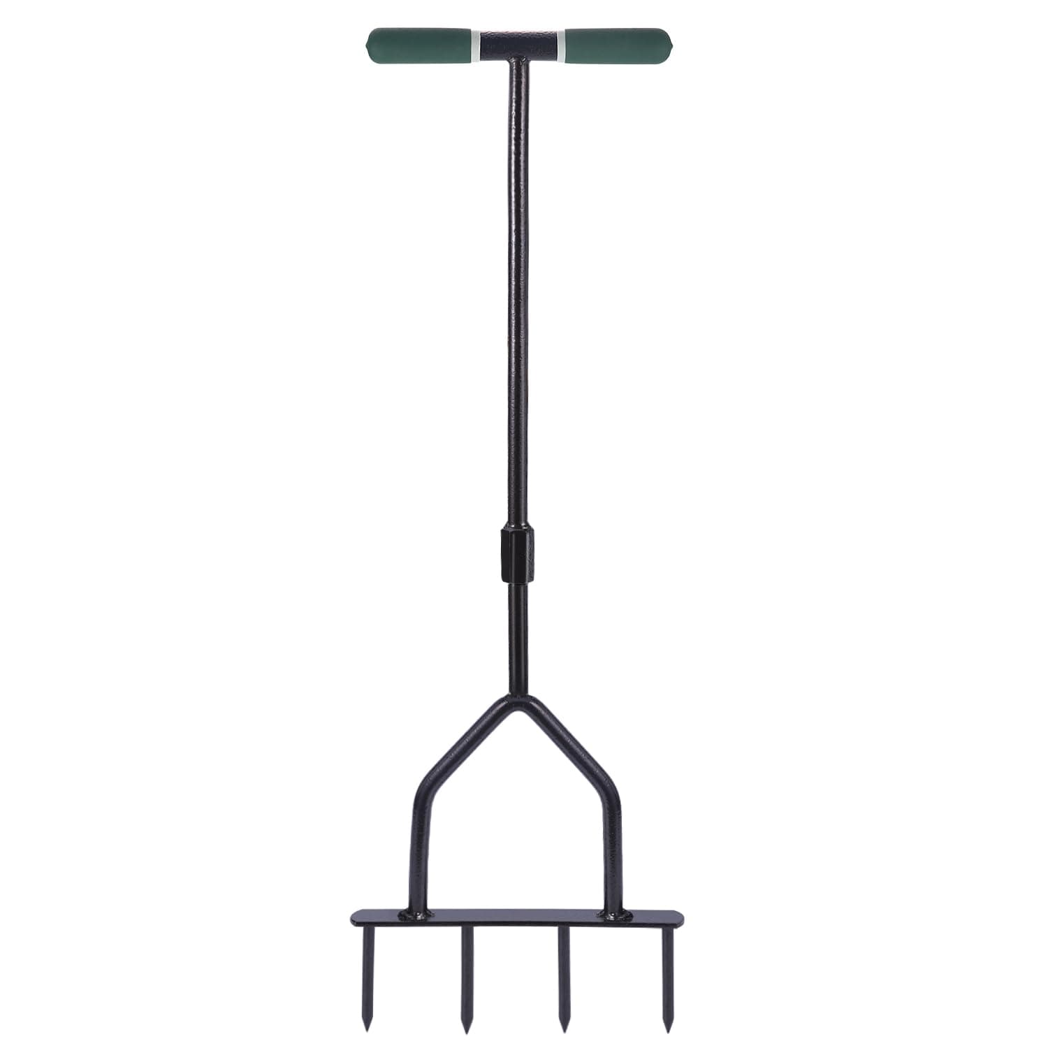 MIXXIDEA Lawn Core Aerator Manual Grass Garden Tiller Dethatching Tool Core Aeration Tool for Turf Runoff and Soil Compaction Healthier for Yard, Lawn Easy to Use Bronze and Green