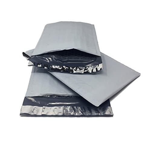 Shop4Mailers 8.5 x 11 White Poly Bubble Mailers Self Seal Envelopes (White, 25 Pack)