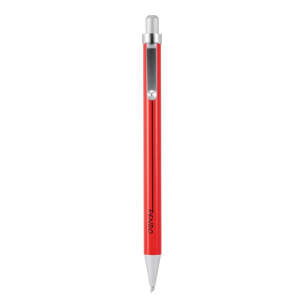 PENDO DUO Retractable Ceramic Cutter with Ballpoint Pen Precision Cutter Micro Ceramic Blade (Red)