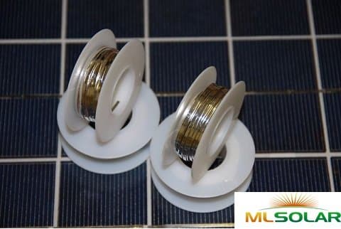 10' Solar Cell Bus Wire with Solder Already on the Wire