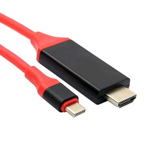 USB Type-C to HDMI Male Cable for Macbook Pro 2017 / 2016, Galaxy S8, Galaxy Note 8, ChromeBook Pixel, Dell XPS 15, 2017 iMac and Nintendo Switch ,6.6ft