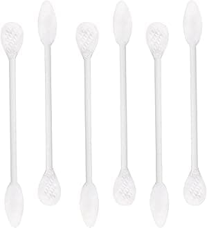 Paper Stick Thick Cotton Swabs with Precision and Flattened Tip 375pcs, Pointed&Flattened Tip Cosmetic Applicators XL Size