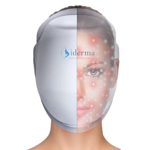 Iderma® Anti-Ageing Laser Therapy Mask Light Therapy Clinically Tested to fight wrinkles & Lines/Visible Results in 4 Weeks 142 Infrared Laser LEDs with Narrow & Wide Angle Lenses |