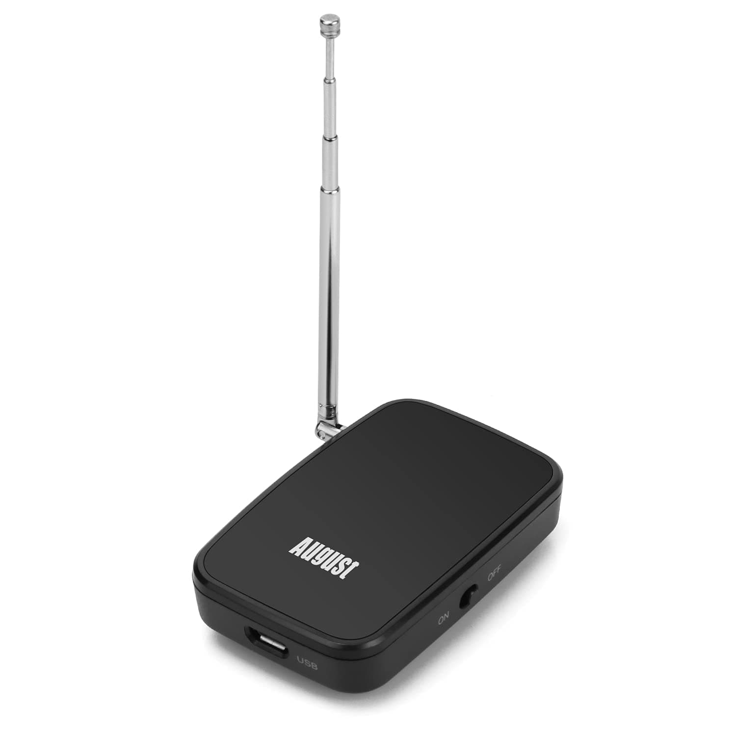 August DVB-T405 1080p Portable Freeview TV for iOS and Android - Watch and Record Live Freeview on Phones and Tablets/No Mobile Data or WiFi Required - Rechargeable Battery