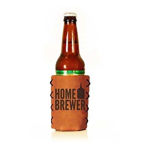 Home Brewer Branded Leather Bottle Sleeve/Leather Holder…