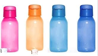 Plastic Cool N Chic 350 Ml Capacity Bottle - Multicolor, Pack of 3