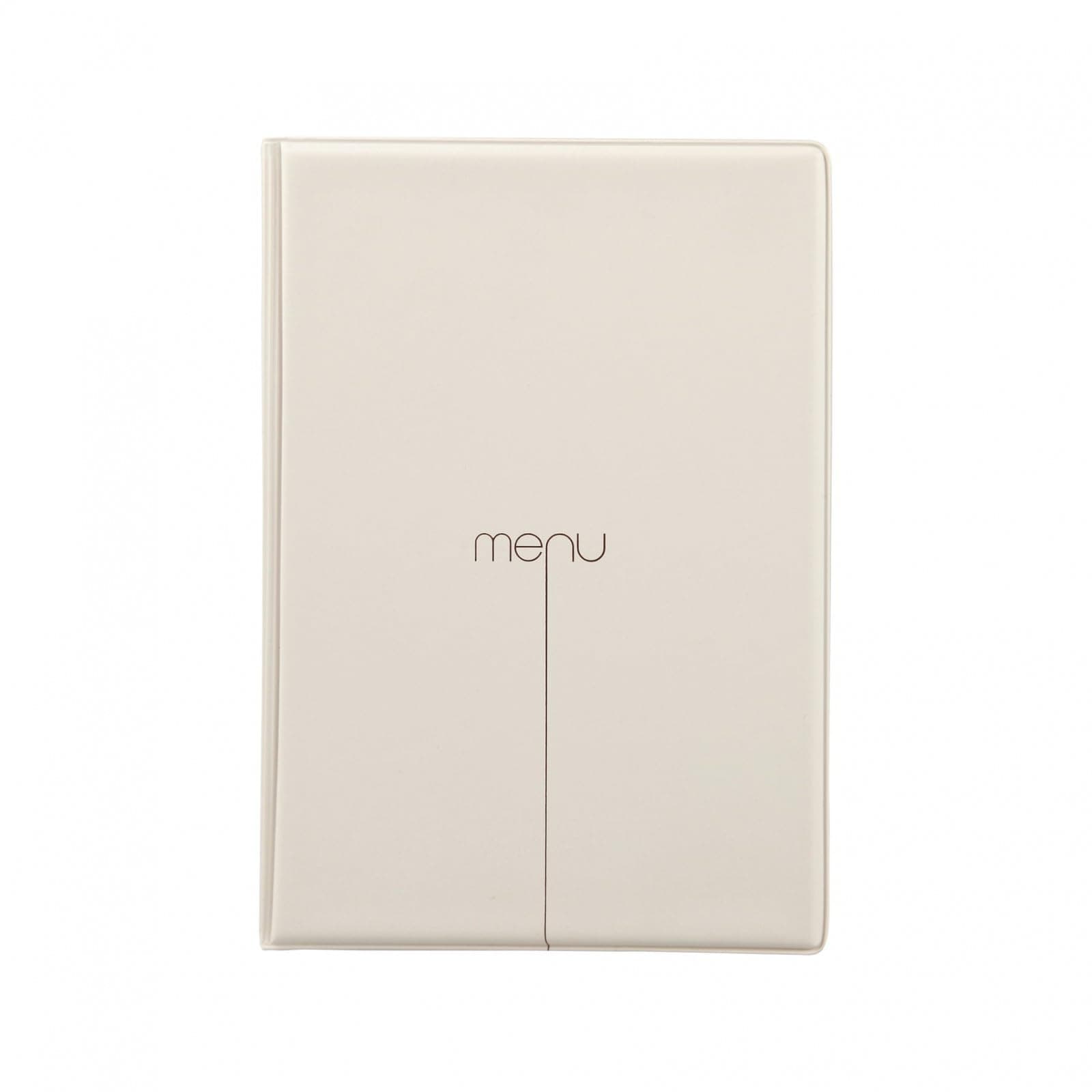 I LOVE MENU Risto Menu Holder, PVC, Sand, 23 x 16.2 x 0.7 cm
