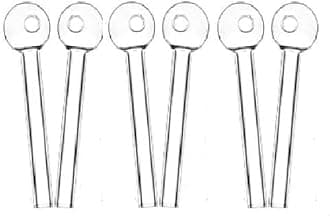 4 Inch Glass Oil Burner Pipe (Pack of 6)