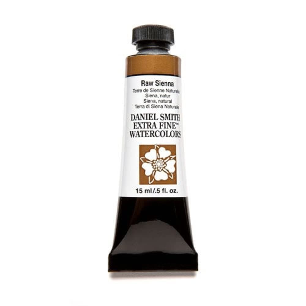 Daniel Smith Extra Fine Watercolor 15ml Paint Tube, Raw Sienna (284600096)
