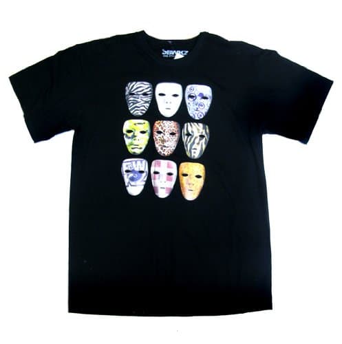 Jabbawockeez Pattern Mask T-shirt in Black