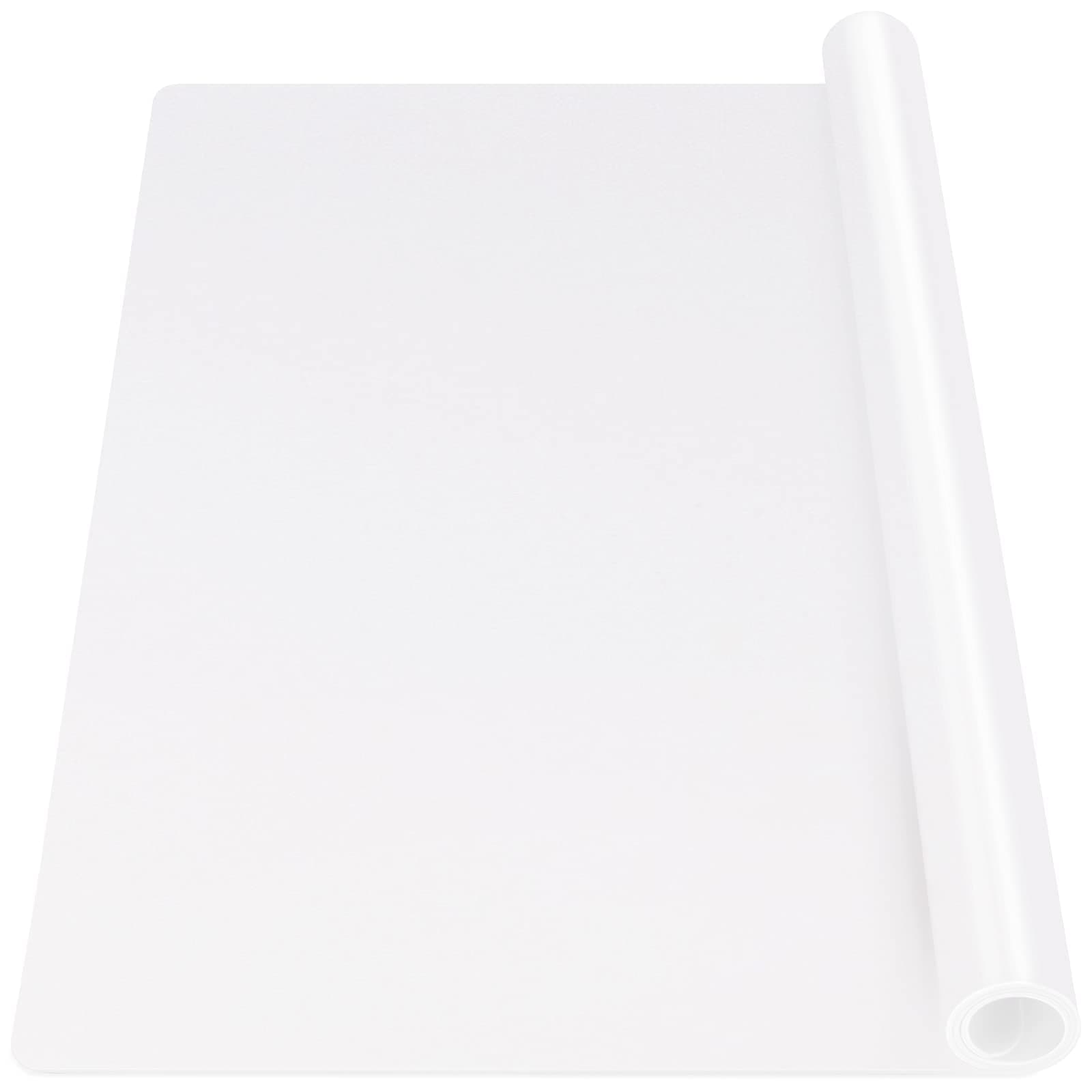 Oversize Transparent Silicone Mat, Countertop Protector, 27.6X 19.7 inches Silicone Sheet for Crafts Resin Jewelry Casting Mat Pad Nonstick Table Placemat