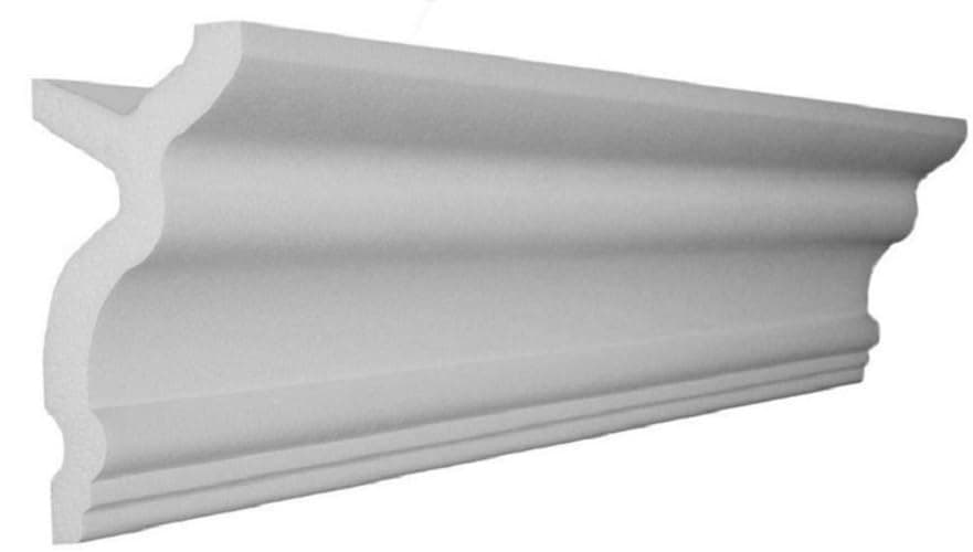 Creative Crown Foam Molding | 48 Ft of 3.5" Engel Foam Crown Molding kit W/precut Corners on end of Lengths 4 Inside & 1 Out (Available in 5 Other Styles and Sizes-See Our Other LISTINGS)