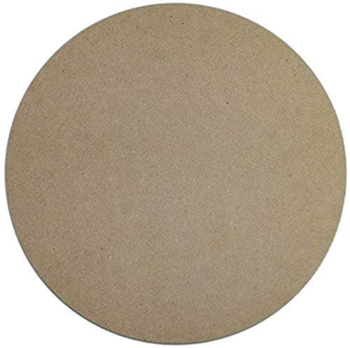 Wood MDF Round Board Sheets, 2mm Thickness, Size 12 inch - Pack of 6