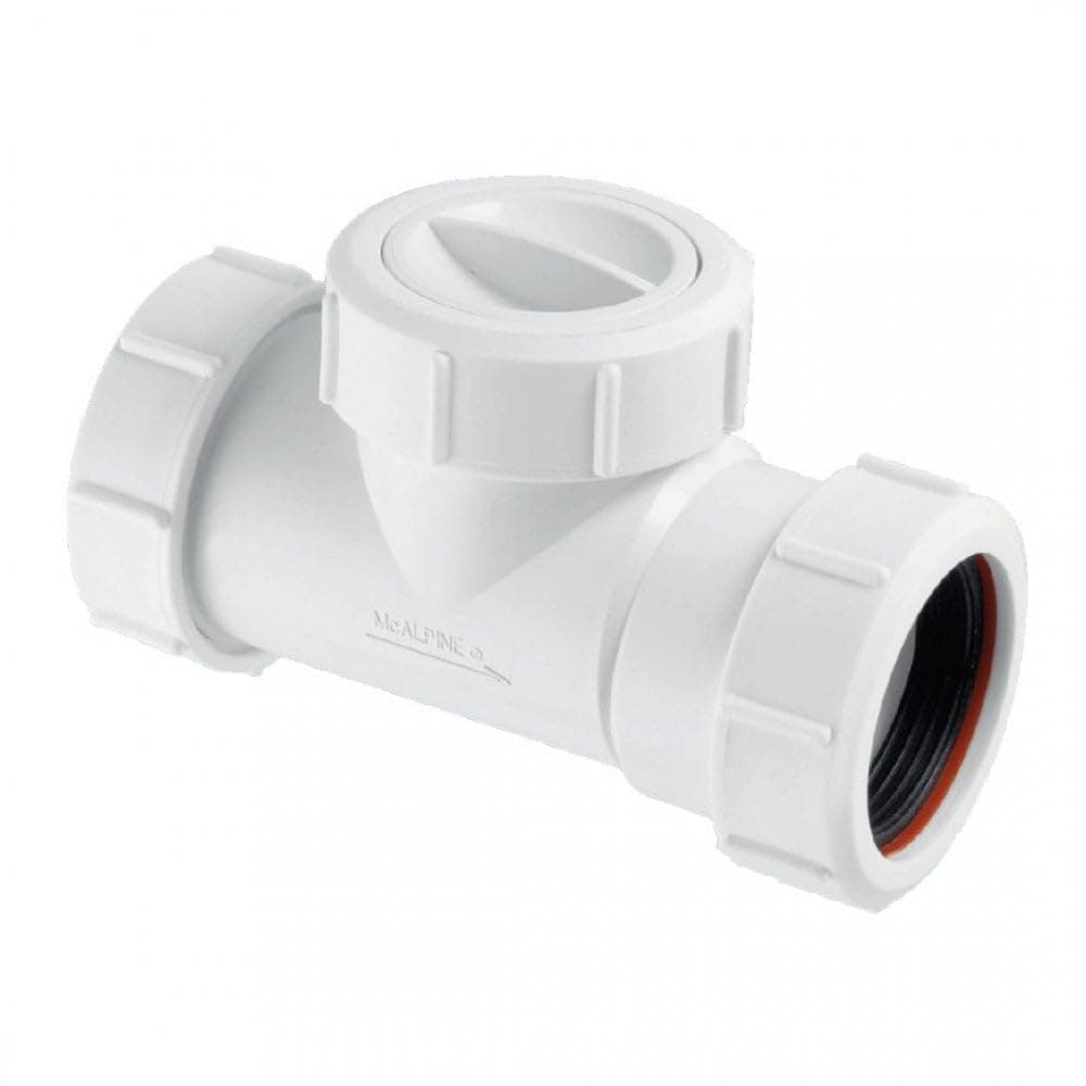 – McAlpine T28M-NRV Multifit in-Line Non-Return Valve - White