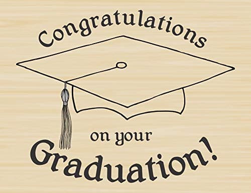 Congratulations Graduation Rubber Stamp by DRS Designs Rubber Stamps
