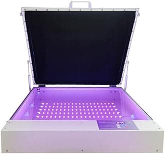 POVOKICI Exposure Unit 20 x 24inch 80W Tabletop Precise LED UV Exposure Unit for Screen Printing Pad Printing Plate Curing