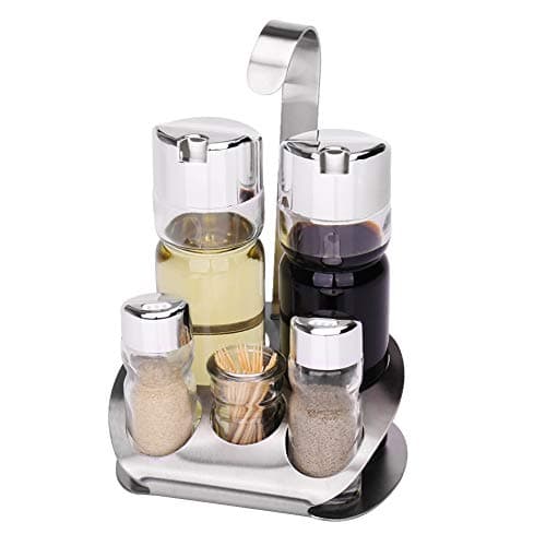 RONRI Spice Rack Stand Holder with 5 Jar Organizer Bottle, Shelf Holder Rack, Countertop