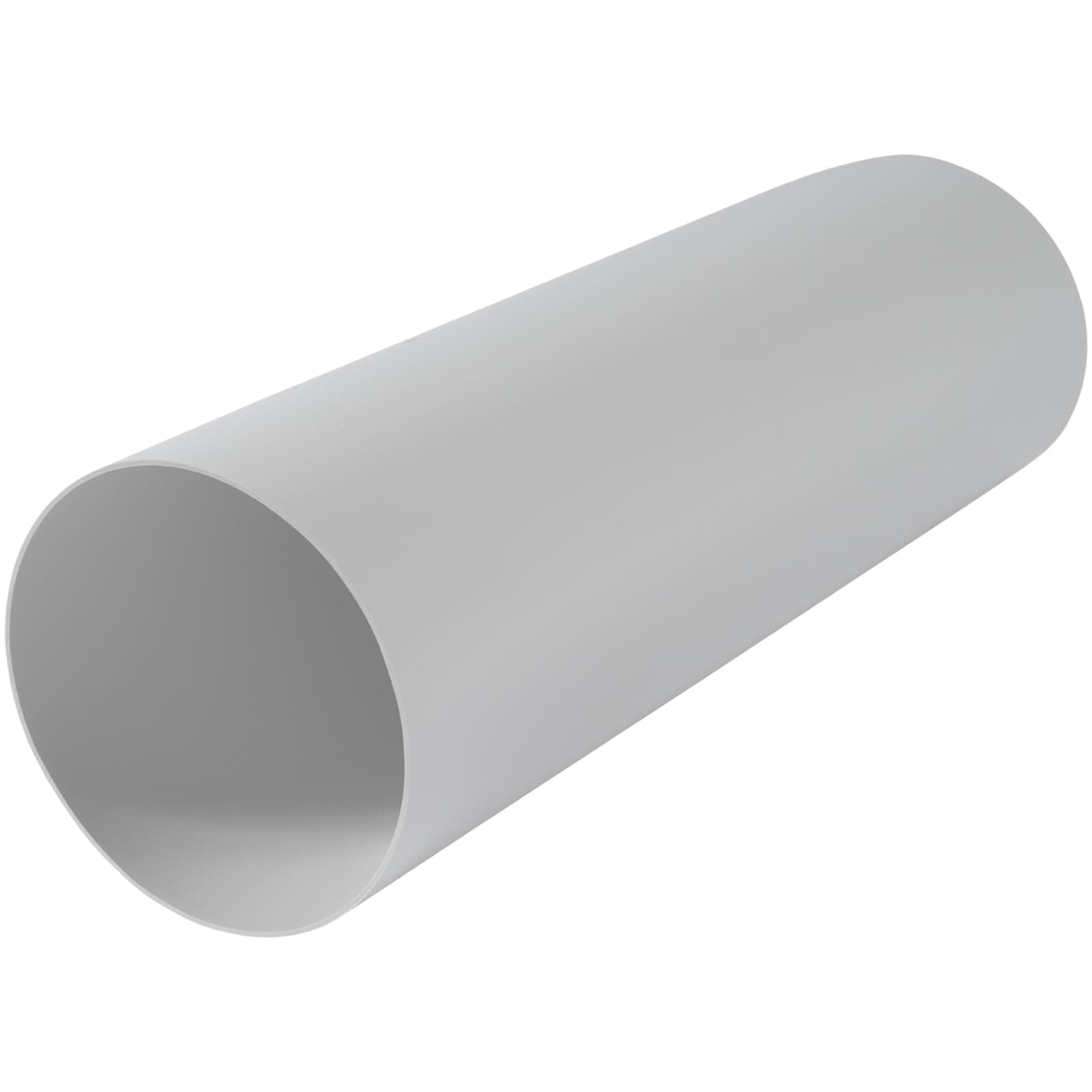 4" Inch Round Straight Plastic Ventilation Duct - 12" Inch Long Ducting Vent - Replacement Pipe, Extension, Fresh Air Circulation - Through-Wall Vent Duct, Straight Plastic Pipe for HVAC Ducting