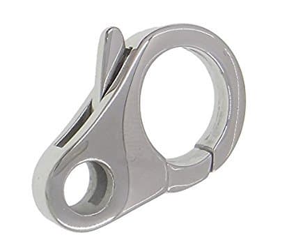 20 Pack Steel Lobster Claw Keychain Clasp, 2.25cm x 3.25cm, 304 Stainless Steel Lobster Claw Keychain Clasp, Key Ring Keychain Split Ring Belt Loops Hang Hook Link Clip Snap, BRAND NEW