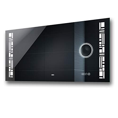 ARTFORMA Bathroom LED Lighted Mirror (20 x 20 inch) Illuminated Backlit Vanity Mirror | Dimmable LEDs Touch Button Anti-Fog LED Clock | Fully Customizable | European Manufacturer