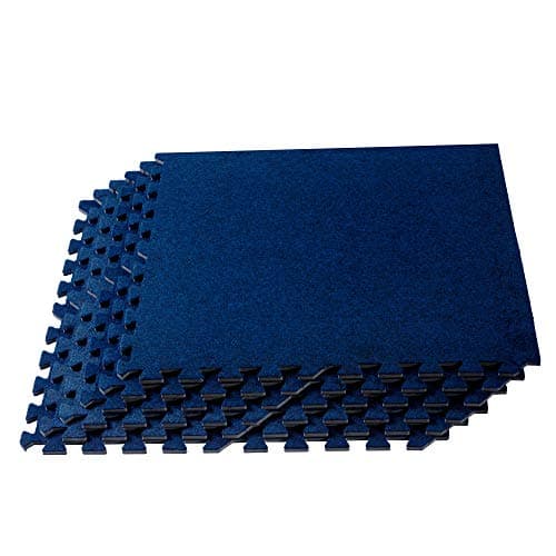We Sell Mats 3/8 Inch Thick Premium Interlocking Foam Carpet Tiles, Extra Durable Carpet Squares, Anti-Fatigue for Home…