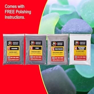 Refill Grit Kit for 20 LB Rock Tumblers Silicon Carbide Aluminum Oxide Media Polish