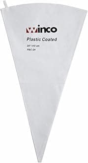 Winco PBC-24 Pastry Bag Cotton with Plastic Coating, 24-Inch,White,Medium