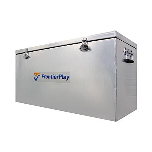 FrontierPlay Aluminum Waterproof Utility Storage Dry Adventure Box Container with a Double Seal
