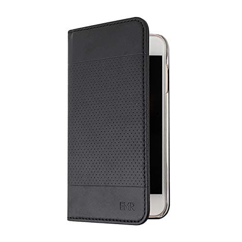 EMR-TeK EMF Protection Anti Radiation iPhone Case: iPhone 8 , iPhone 7, iPhone 6s and iPhone 6 RFID EMF Blocking Wallet Cell Phone Case (Black)