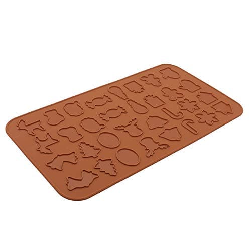 Silicone Macaron Baking Mat for Christmas Cooking, BPA Free Half Sheet Baking Macaron Sheet Liner Non Stick Microwave Oven Cookie Mat for Macaron/ Pastry /Cake/Muffin/Chocolate Making (15.2 x 8.1inch)