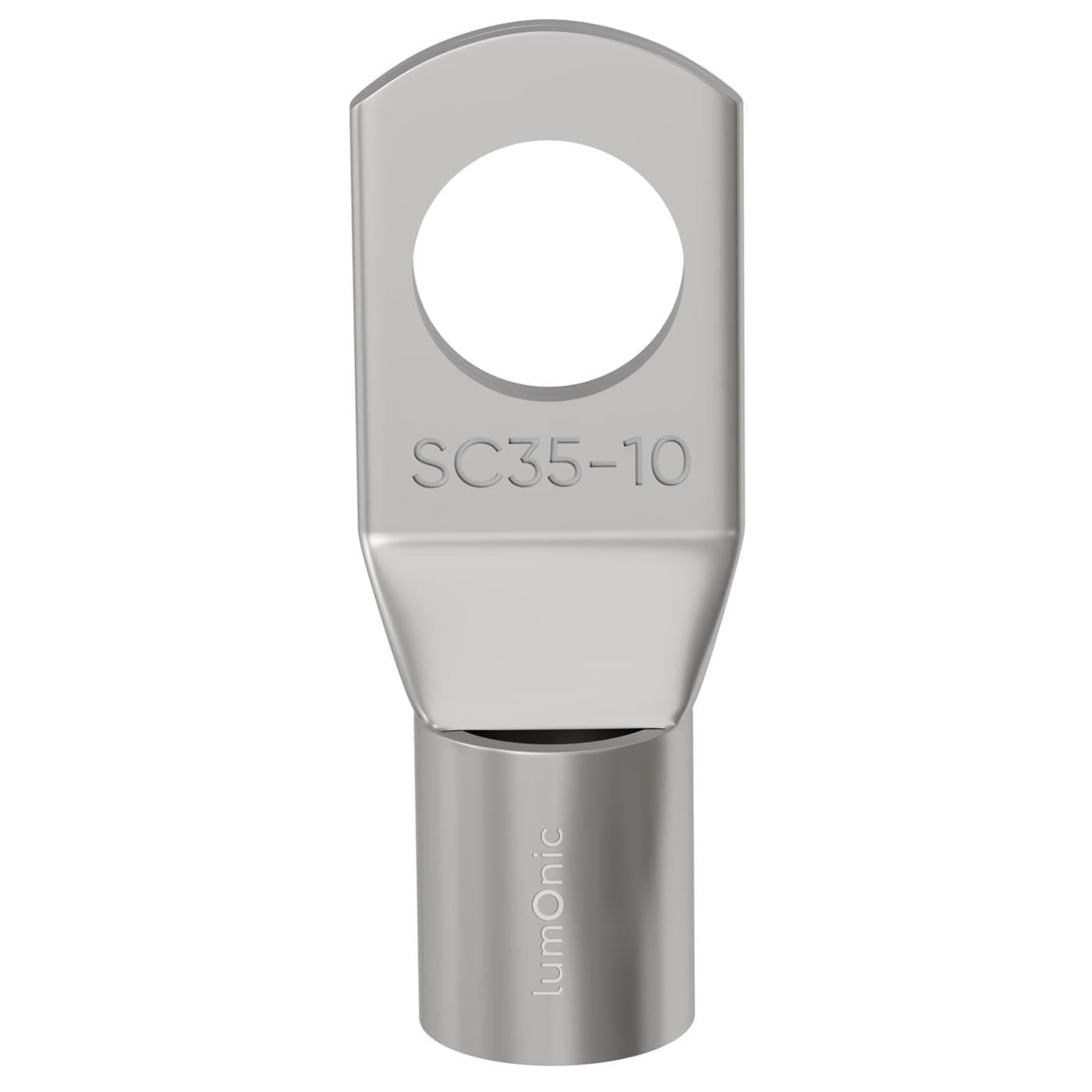 Tubular Cable Lug Blank 35mm² Hole Diameter M10 Ring Lug Copper tinned