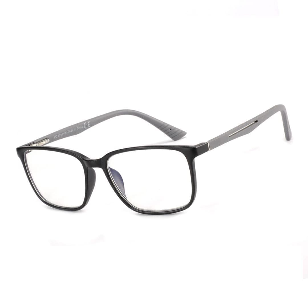 BLUEMOKY Blue Light Reading Glasses for Men，Sport Square Frame Readers, Anti Glare Computer Glasses