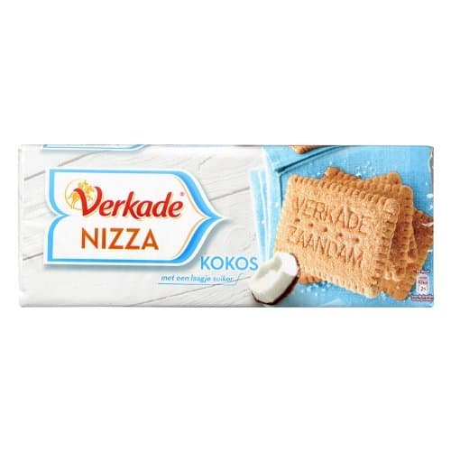 Verkade Nizza Kokos Biscuits (Sugar Coconut Biscuits) - Pack of 3