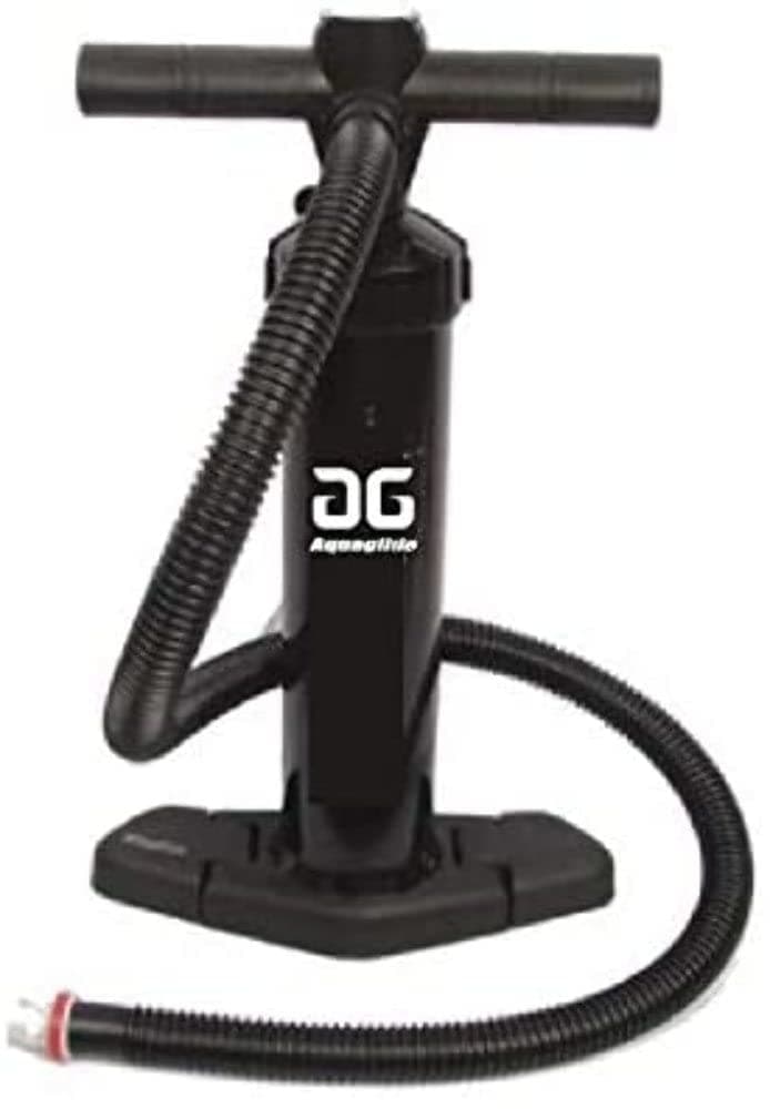 AQUAGLIDE Universal Hand Pump for Inflatable Kayaks Single and Double Action High Pressure 10 PSI Pump Built in Gauge