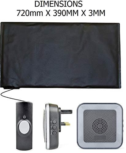 K M Electronics® Wireless Pressure MAT PAD Alarm Alert Floor Door Bedside Security 200M Range