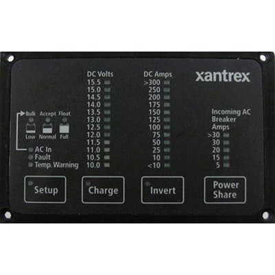 Xantrex Heart FDM-12-25 Remote Panel Battery Status & Freedom Inverter/Charger Remote Control