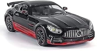 Galaitik Mercedes Benz AMG GTR 1:32 Model Car Exclusive Alloy Metal Pull Back Die-cast Car Diecast Metal Pullback Toy car with Openable Doors & Light Music【Colors as Per Stock】 (AMG GTR MERCEDES 1:24)