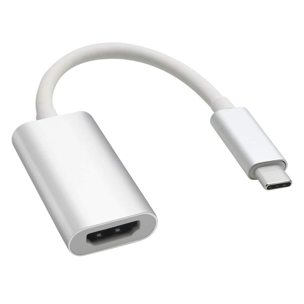 Welltop USB C to HDMI Adapter, Type C to HDMI Adapter 4K for MacBook Pro 2018/2017/2016, Dell XPS 15/13, Surface Book 2, Samsung Galaxy S9/Note 8/S8 and More - Silver